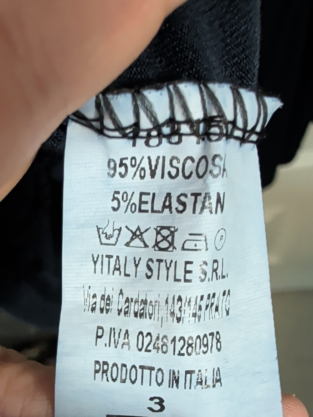 Italian Style Navy Crewneck Tee Dress - Picture 4 of 9